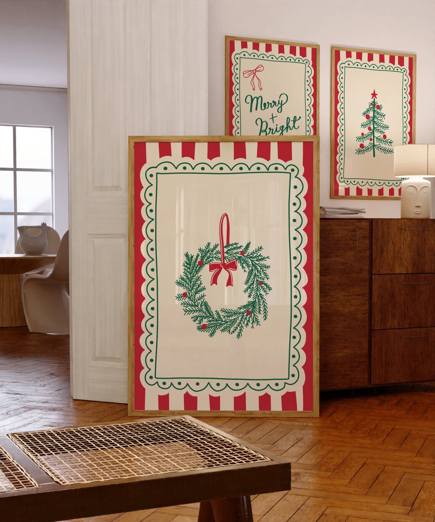 Christmas Wreath Print