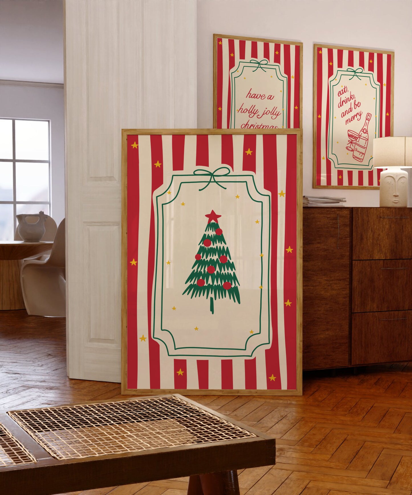 Coquette Christmas Tree Print