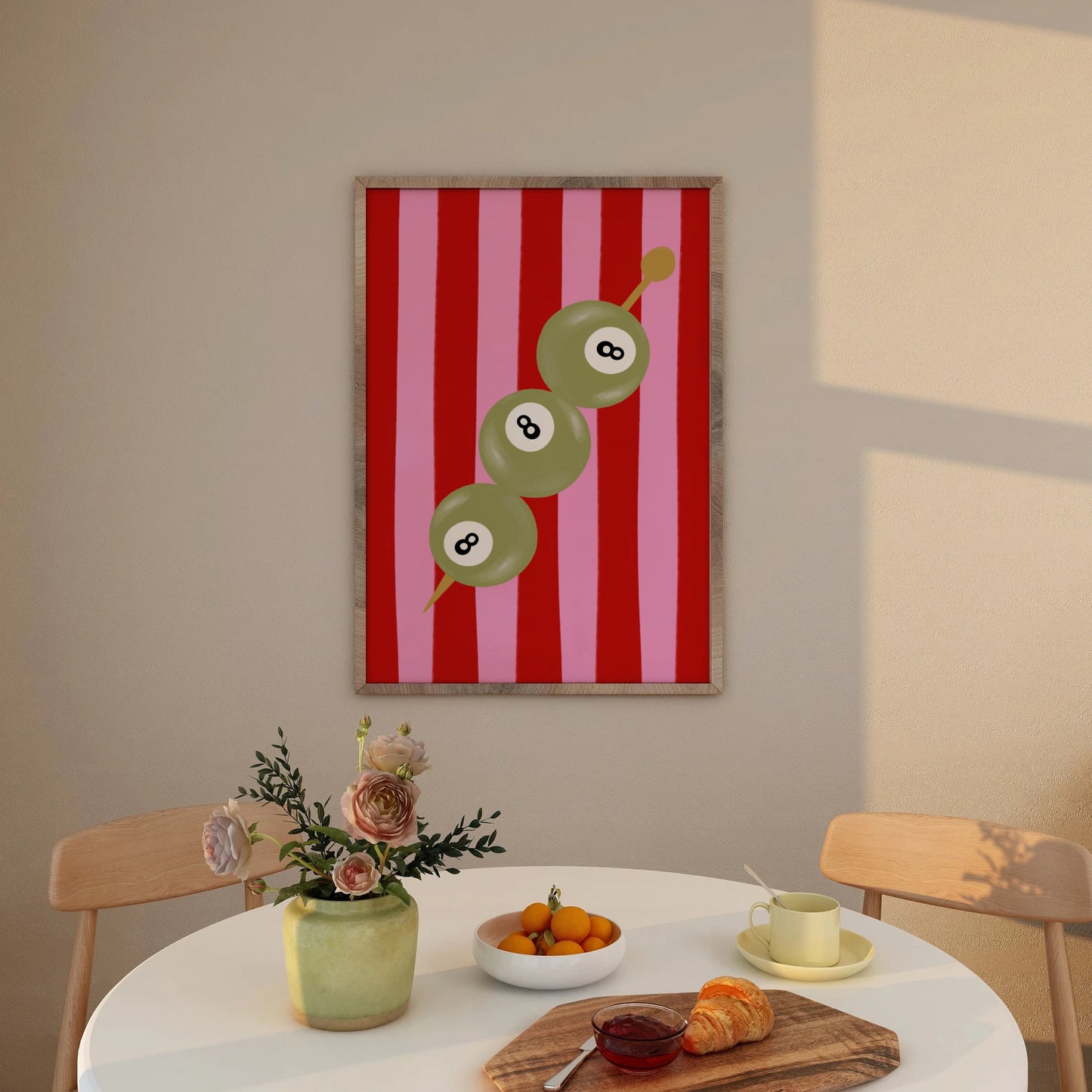 8 Ball Cocktail Olives Print