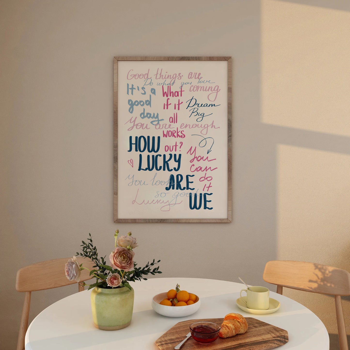 Motivational How Lucky Are We Print