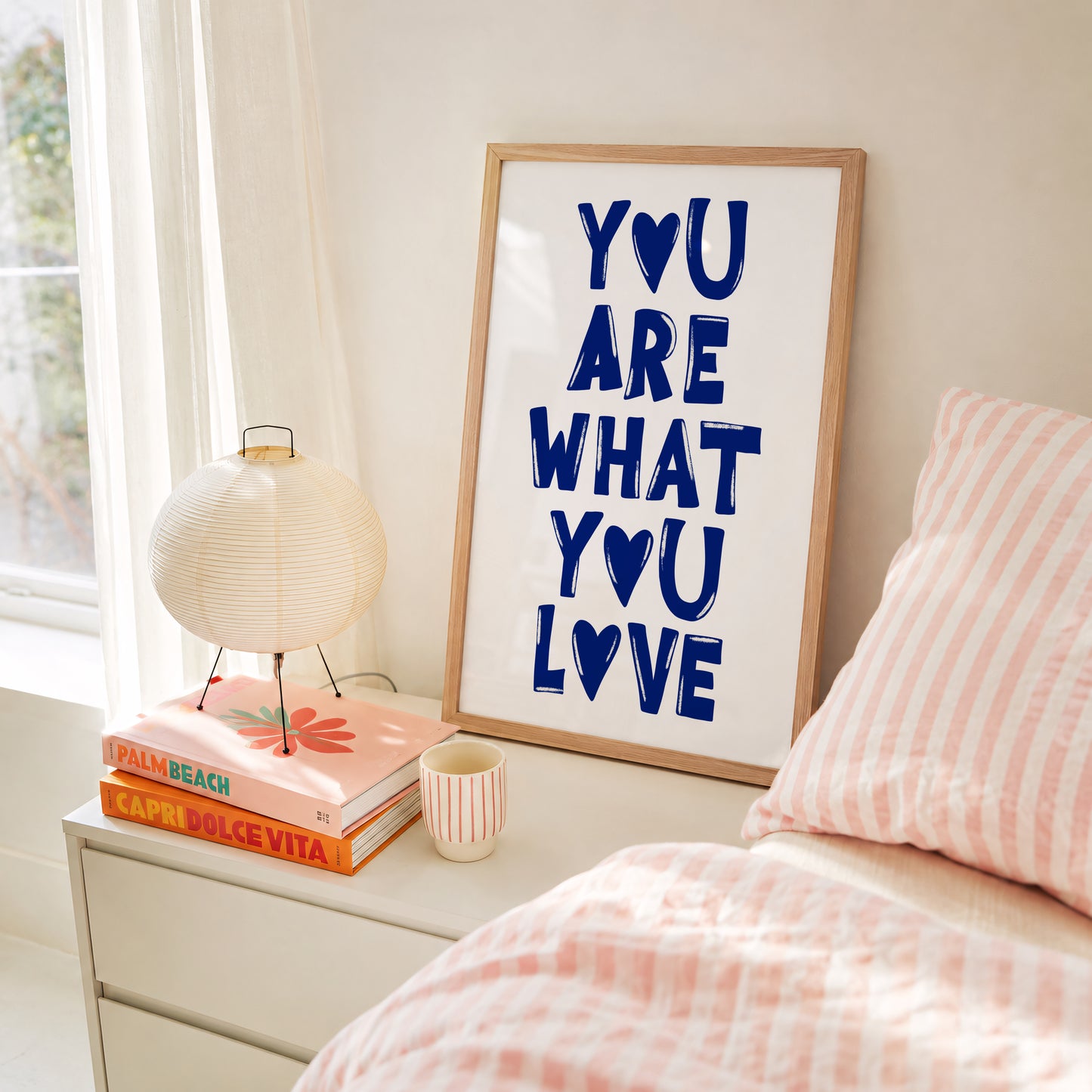 You Are What You Love Print #blue