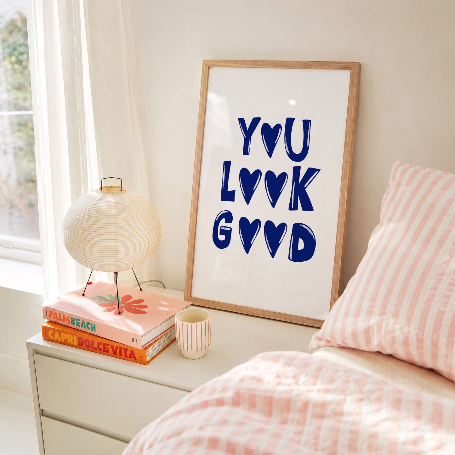 You Look Good Print #blue