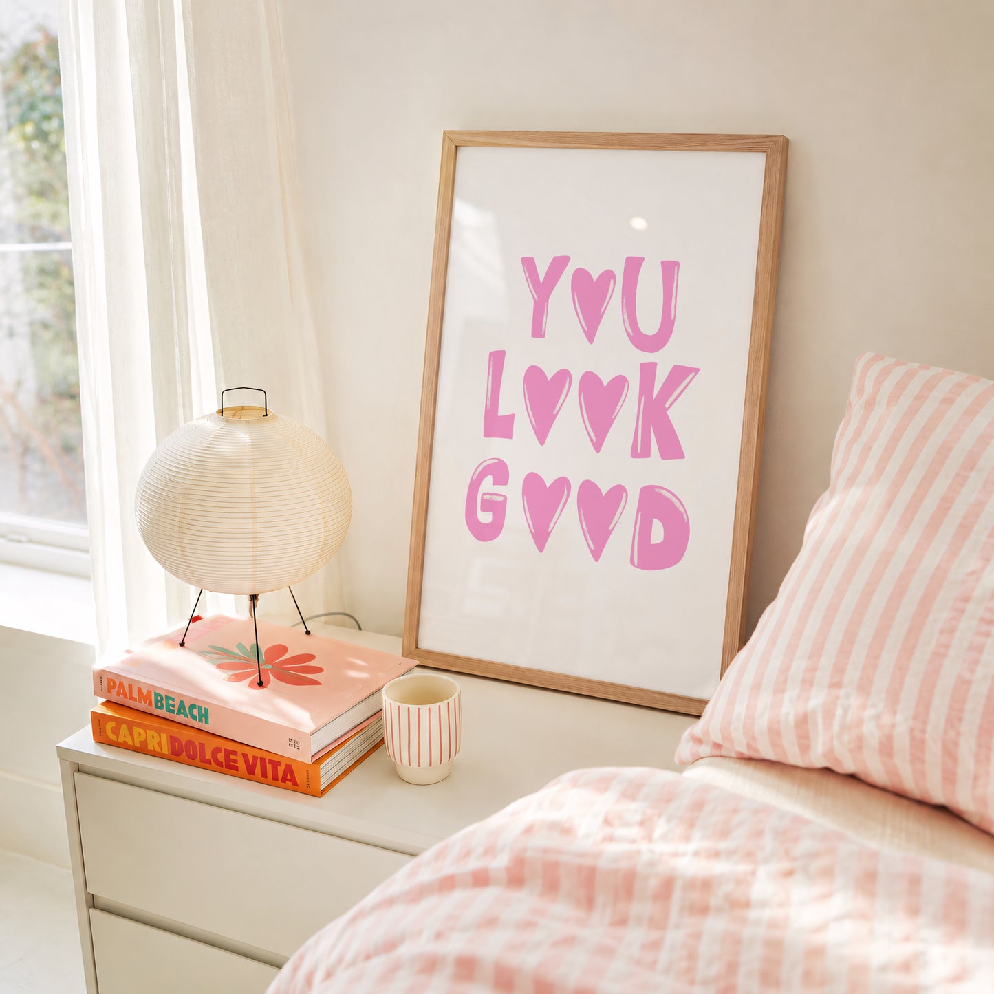 You Look Good Print #pink