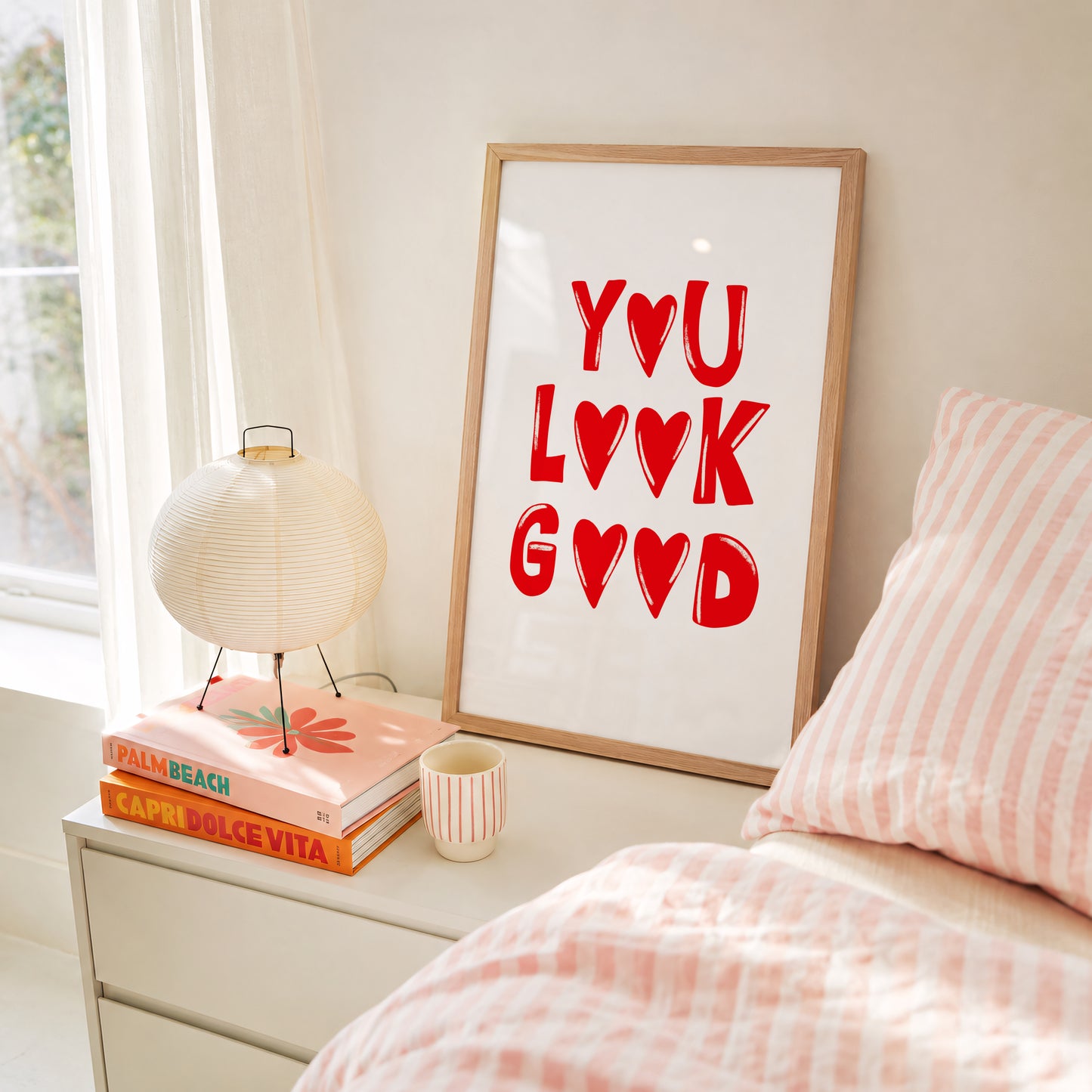 You Look Good Print #red
