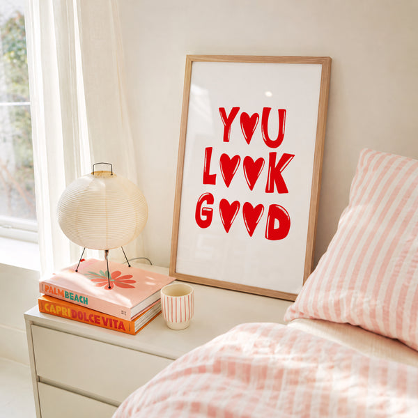 You Look Good Red Print