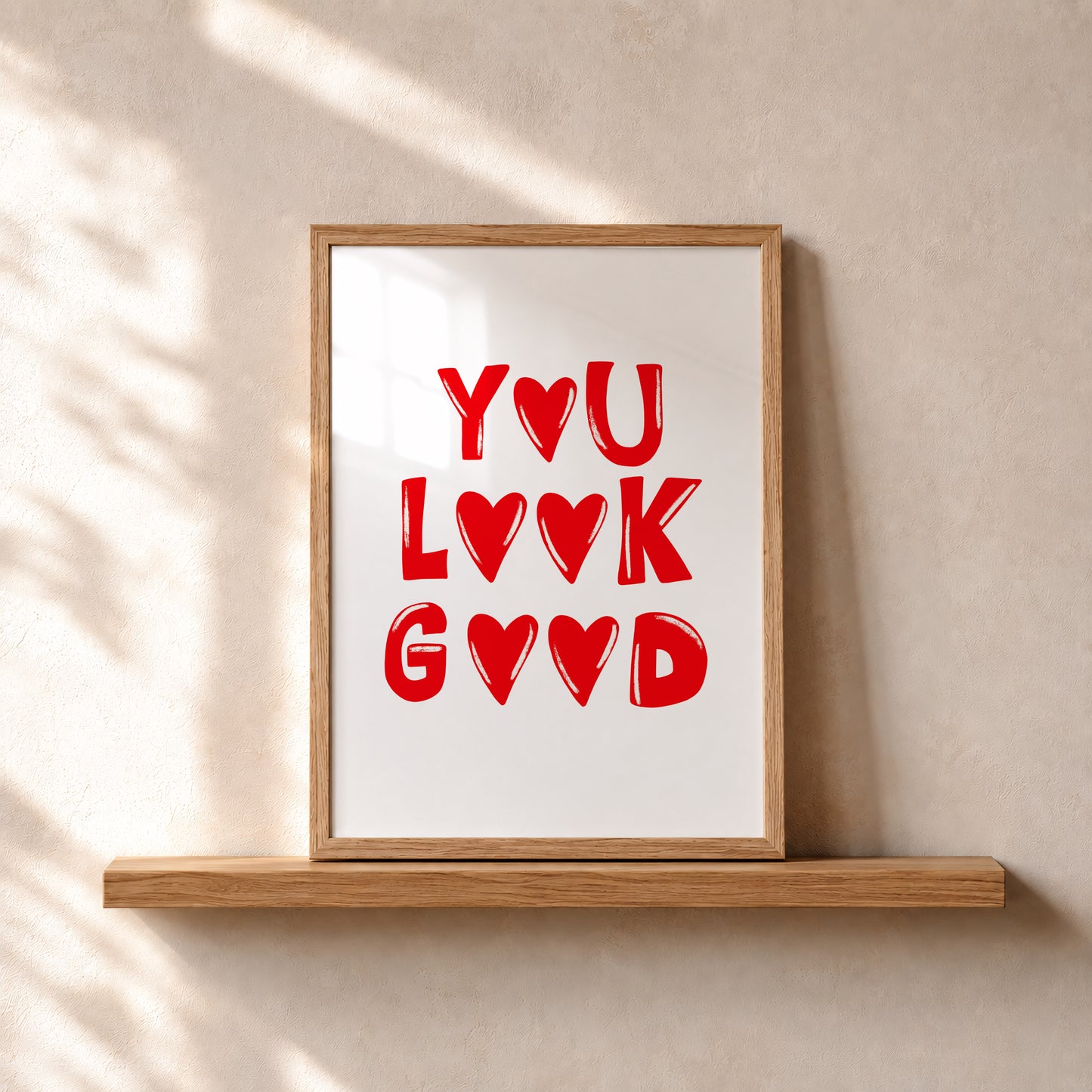 You Look Good Print #red