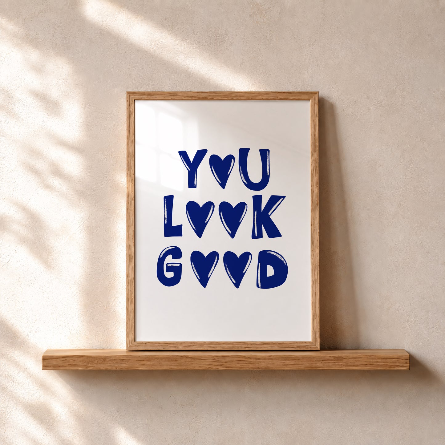 You Look Good Print #blue