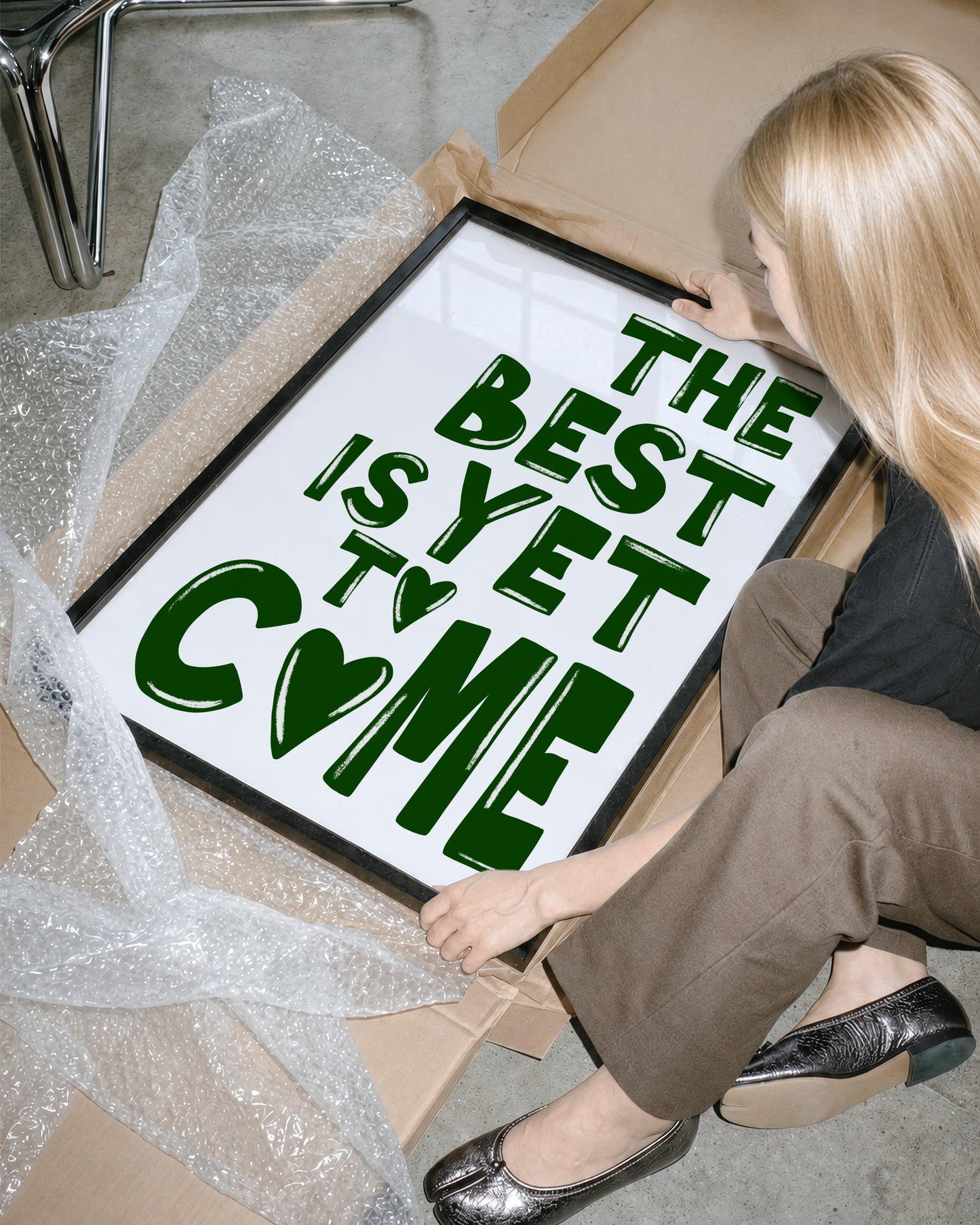 The best is yet to come print #green