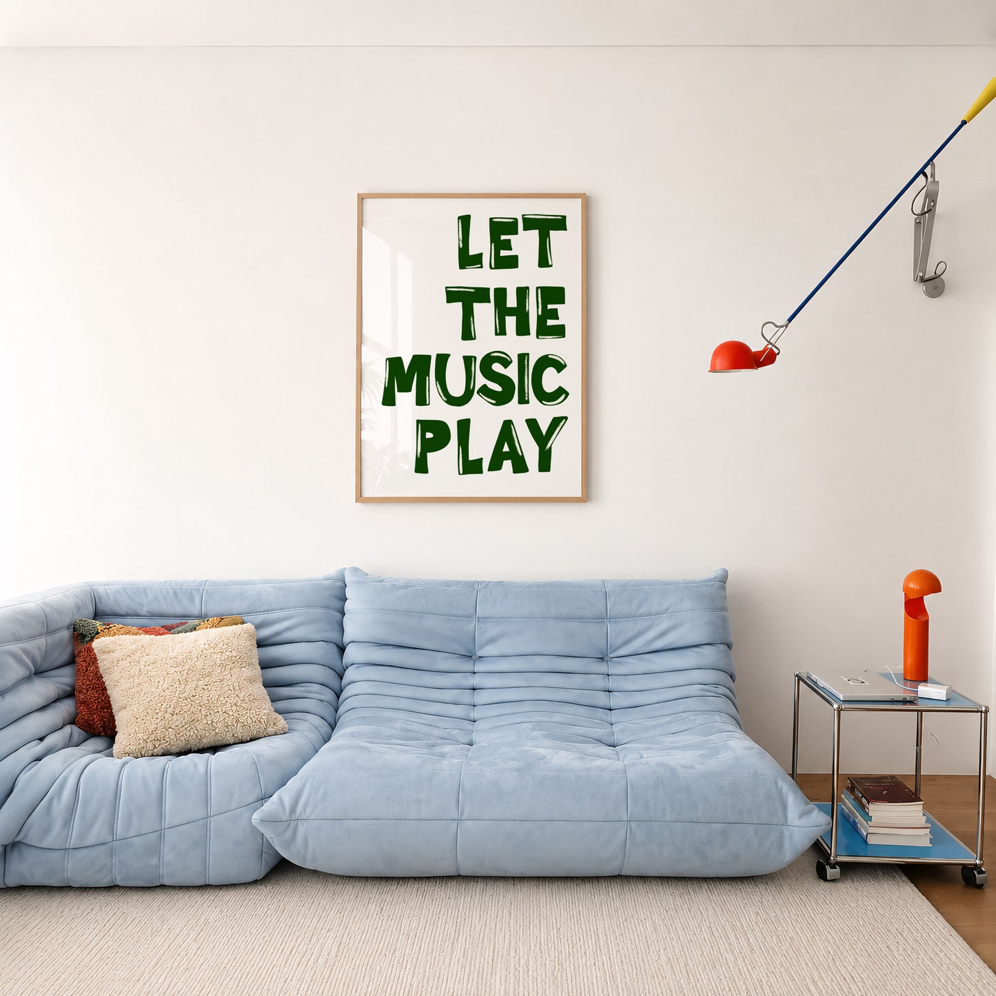 Let The Music Play Print #green