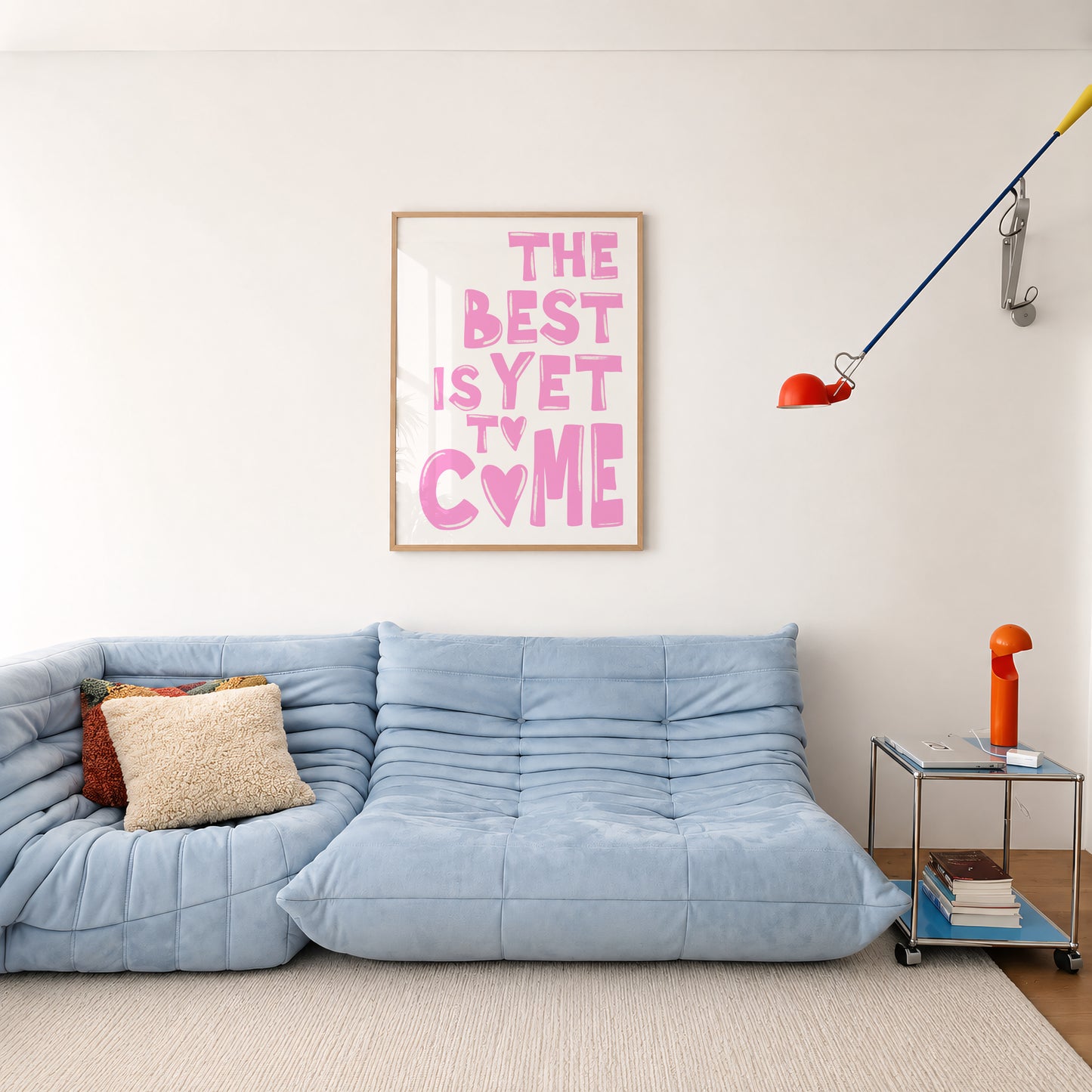 The best is yet to come print #pink