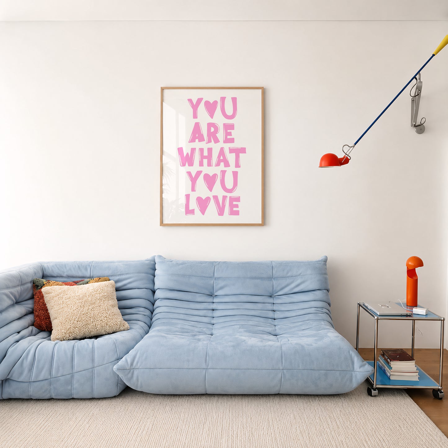 You Are What You Love Print #pink