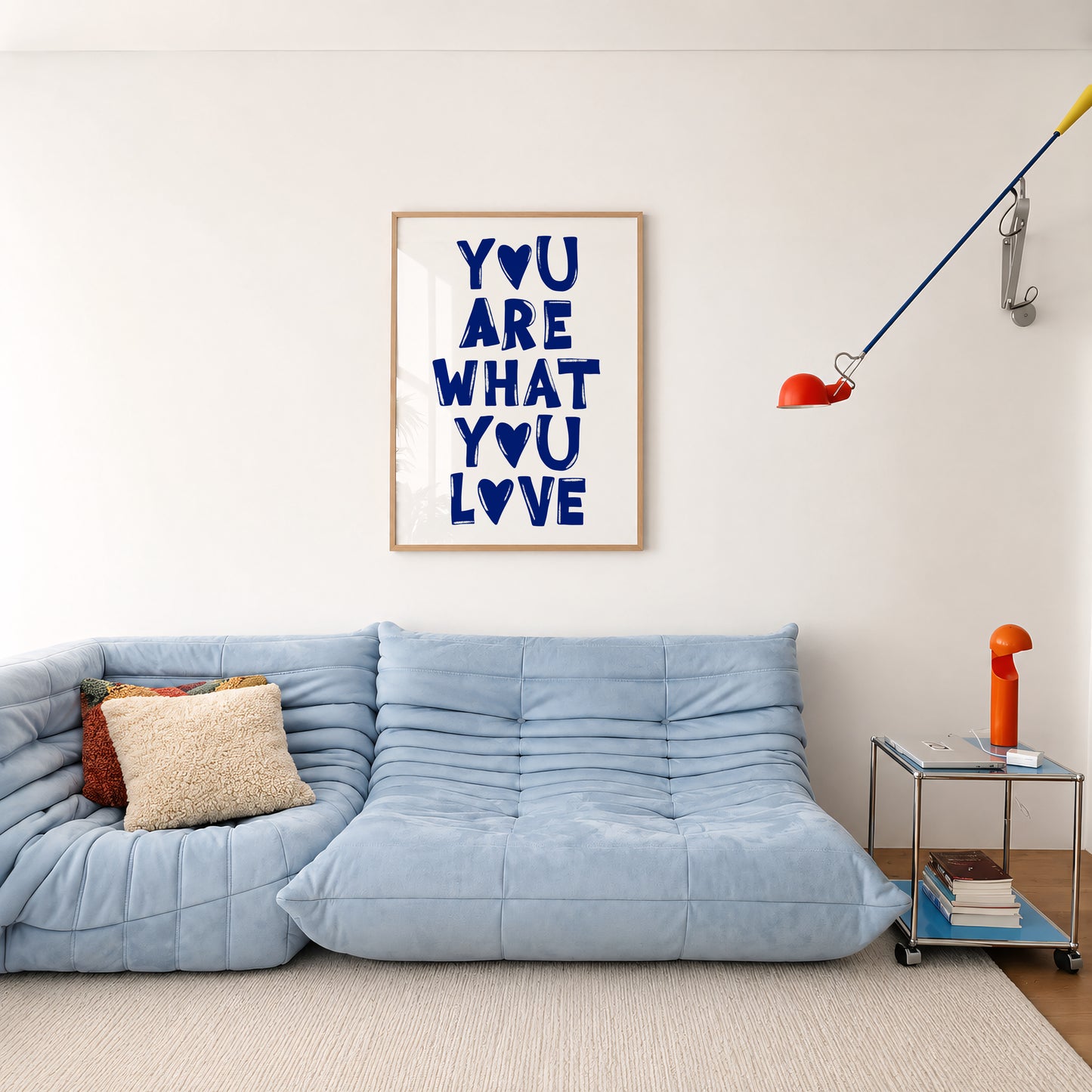 You Are What You Love Print #blue
