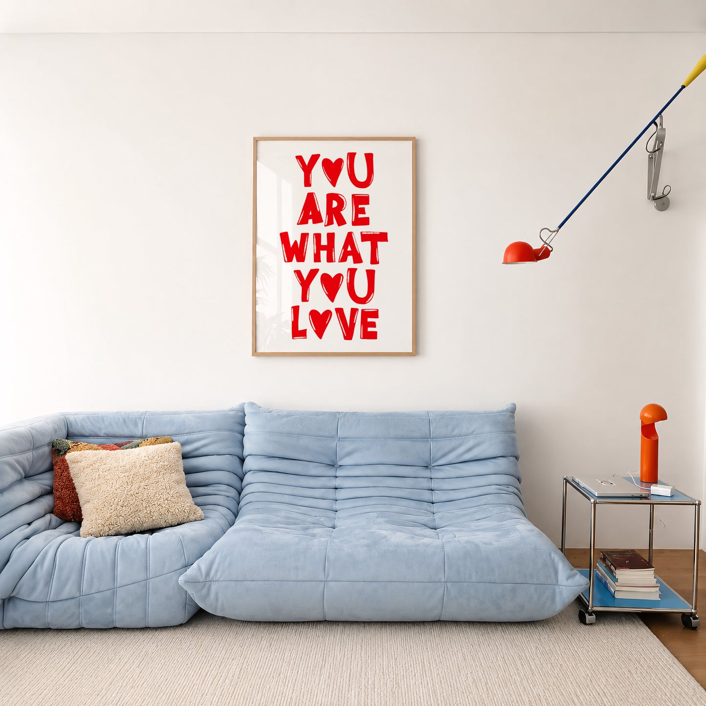 You Are What You Love Print #red