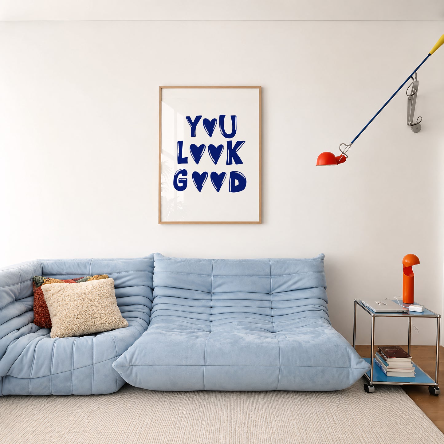 You Look Good Print #blue