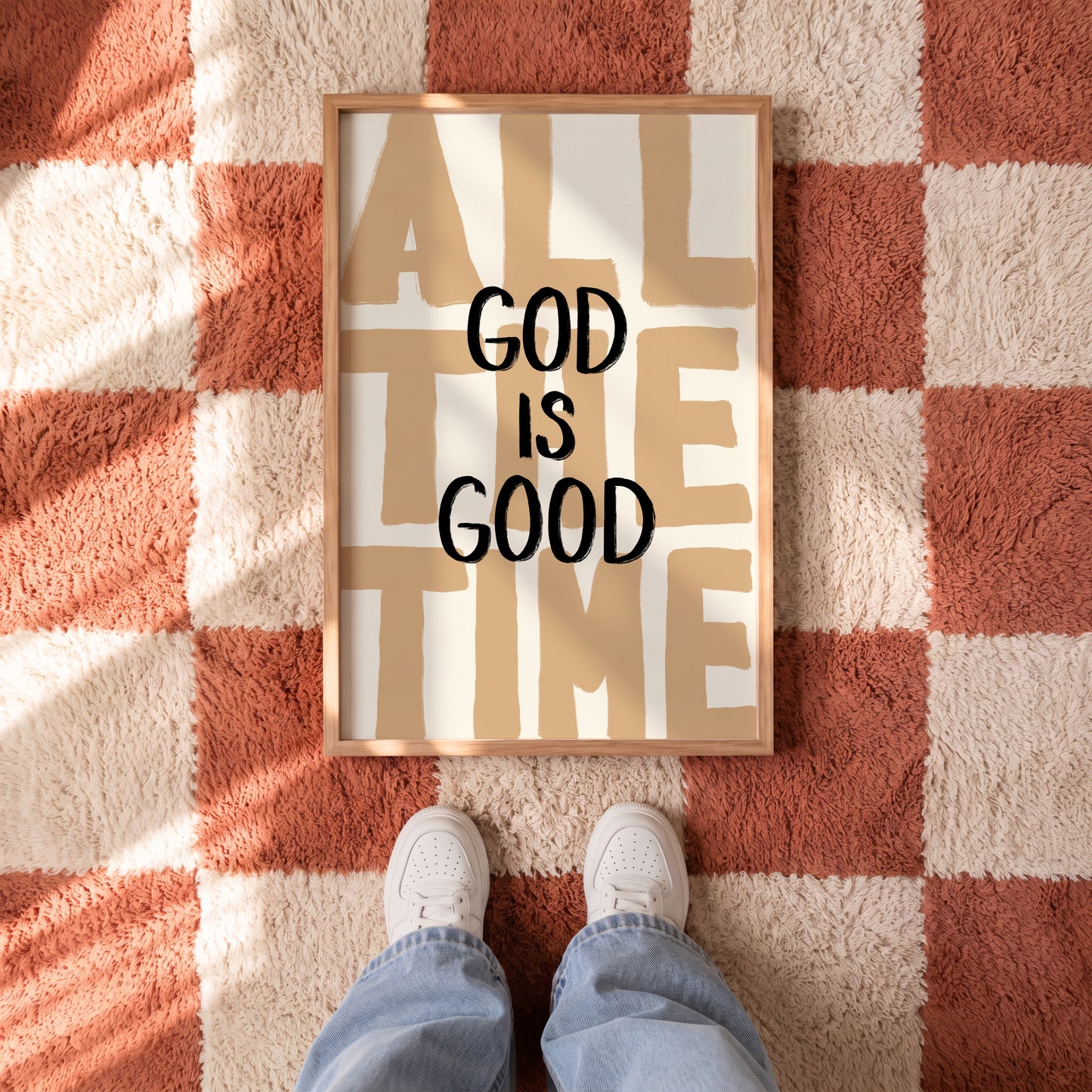 Brown God Is Good All The Time Print
