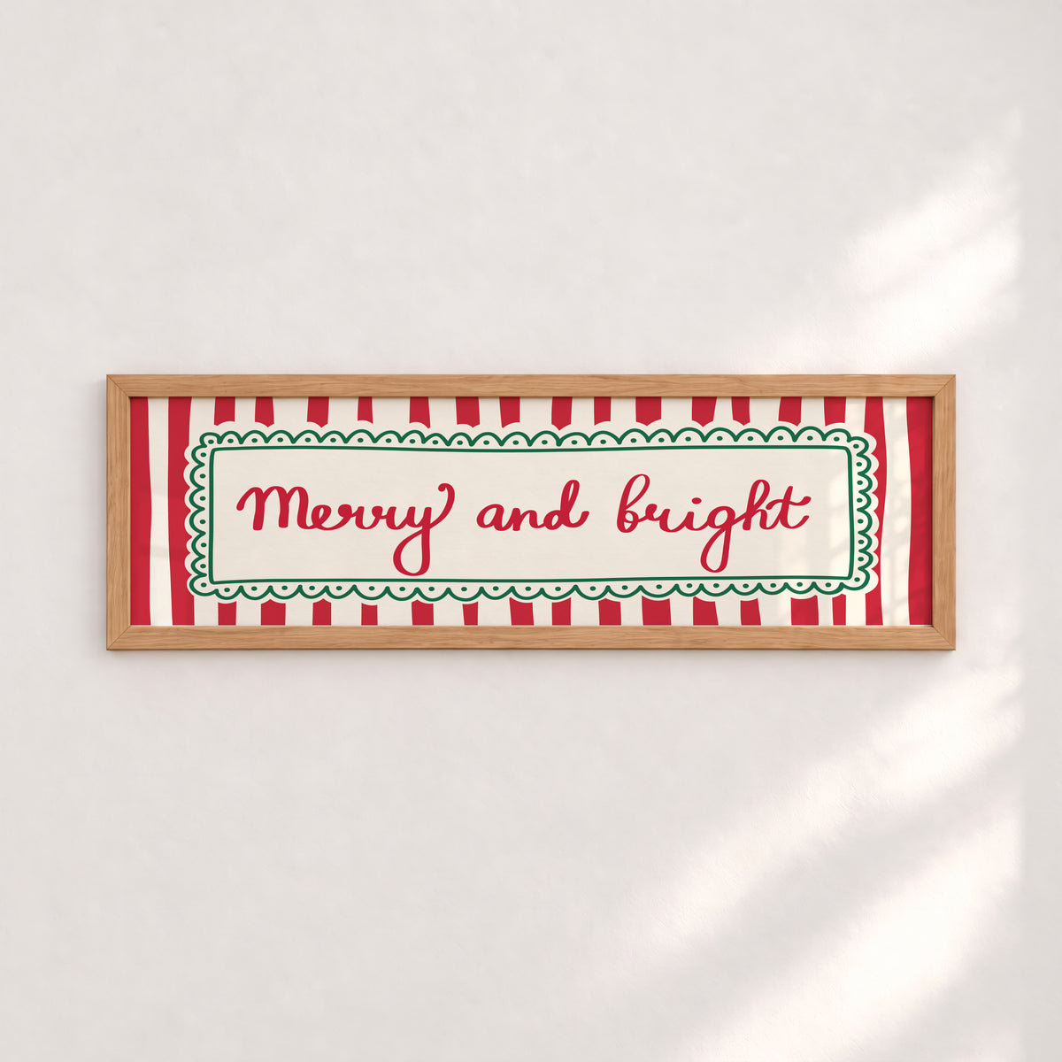Merry and Bright Panoramic Print