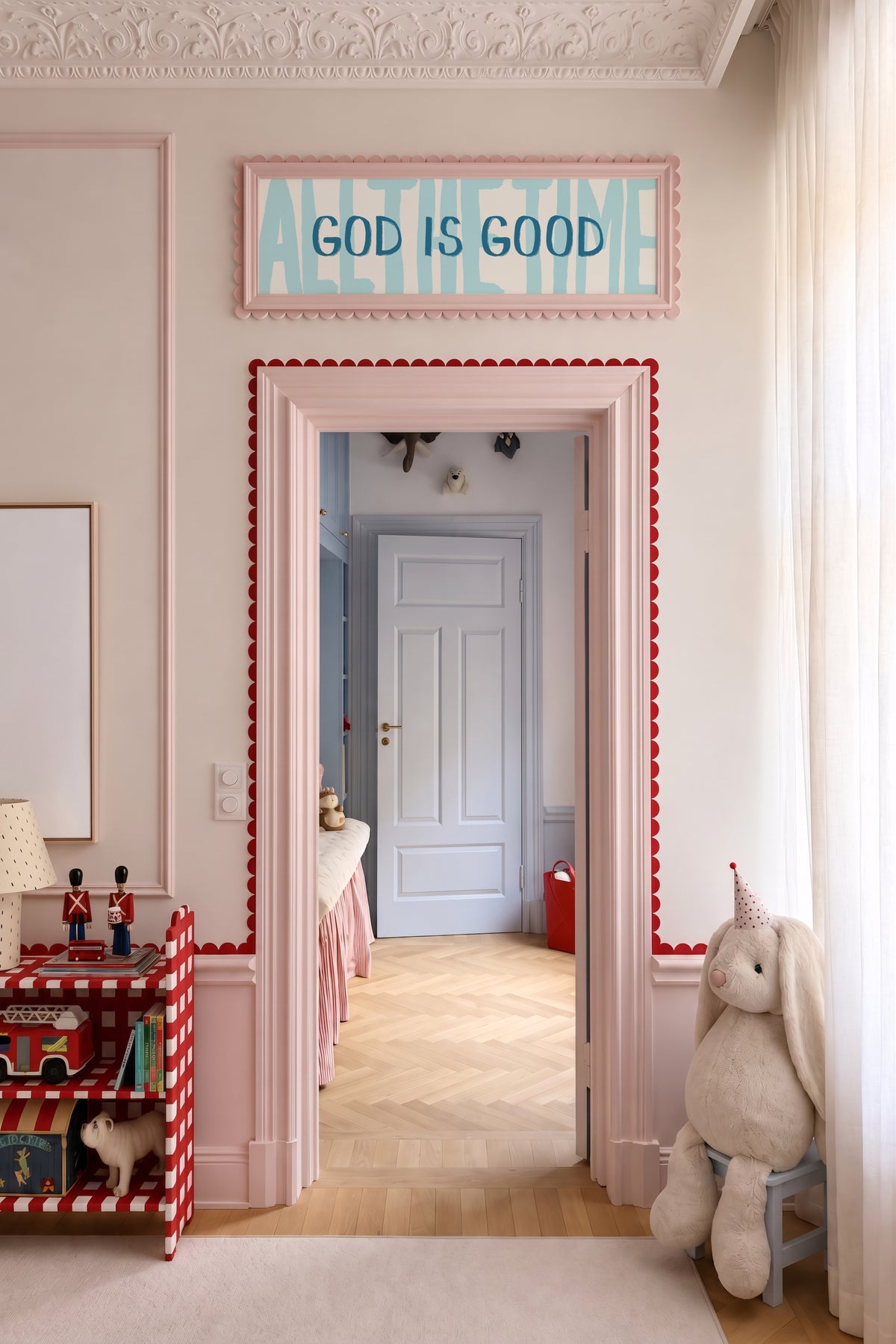 God Is Good All The Time Blue Panoramic Print