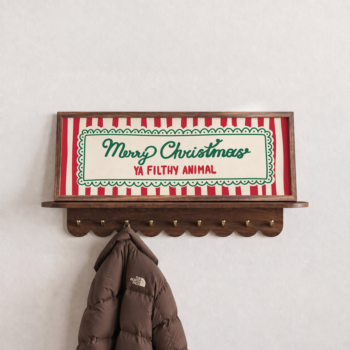 Merry Christmas Ya Filthy Animal Panoramic Print